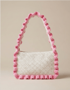 Blush Wave Crochet Shoulder Bag - Crochet By Pihu