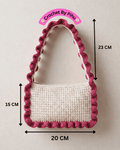 Blush Wave Crochet Shoulder Bag - Crochet By Pihu
