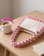 Blush Wave Crochet Shoulder Bag - Crochet By Pihu