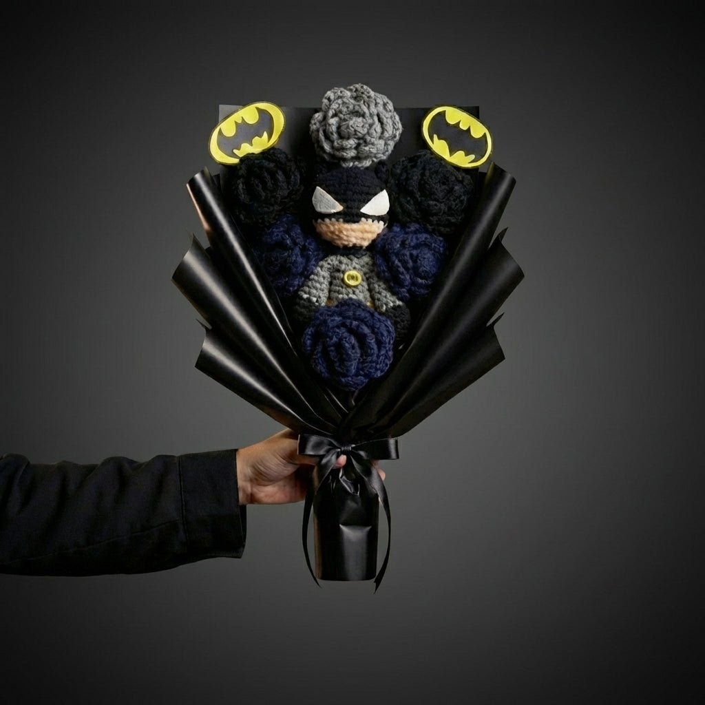 Handmade Crochet Batman Bouquet (Premium Edition) | Crochet By Pihu - Crochet By Pihu