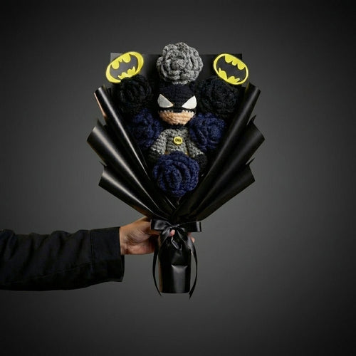 Handmade Crochet Batman Bouquet (Premium Edition) | Crochet By Pihu - Crochet By Pihu