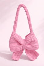 Handmade Crochet Bow Handbag – Cute Bow Shoulder Bag | Crochet By Pihu - Crochet By Pihu