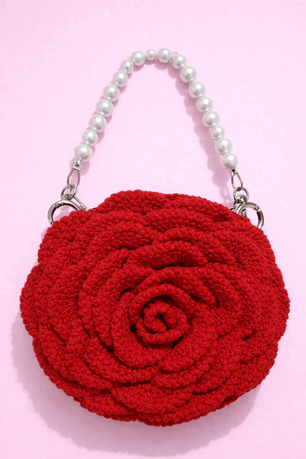 Handmade Crochet Double Side Rose Purse – Elegant Floral Crochet Handbag | Crochet By Pihu - Crochet By Pihu