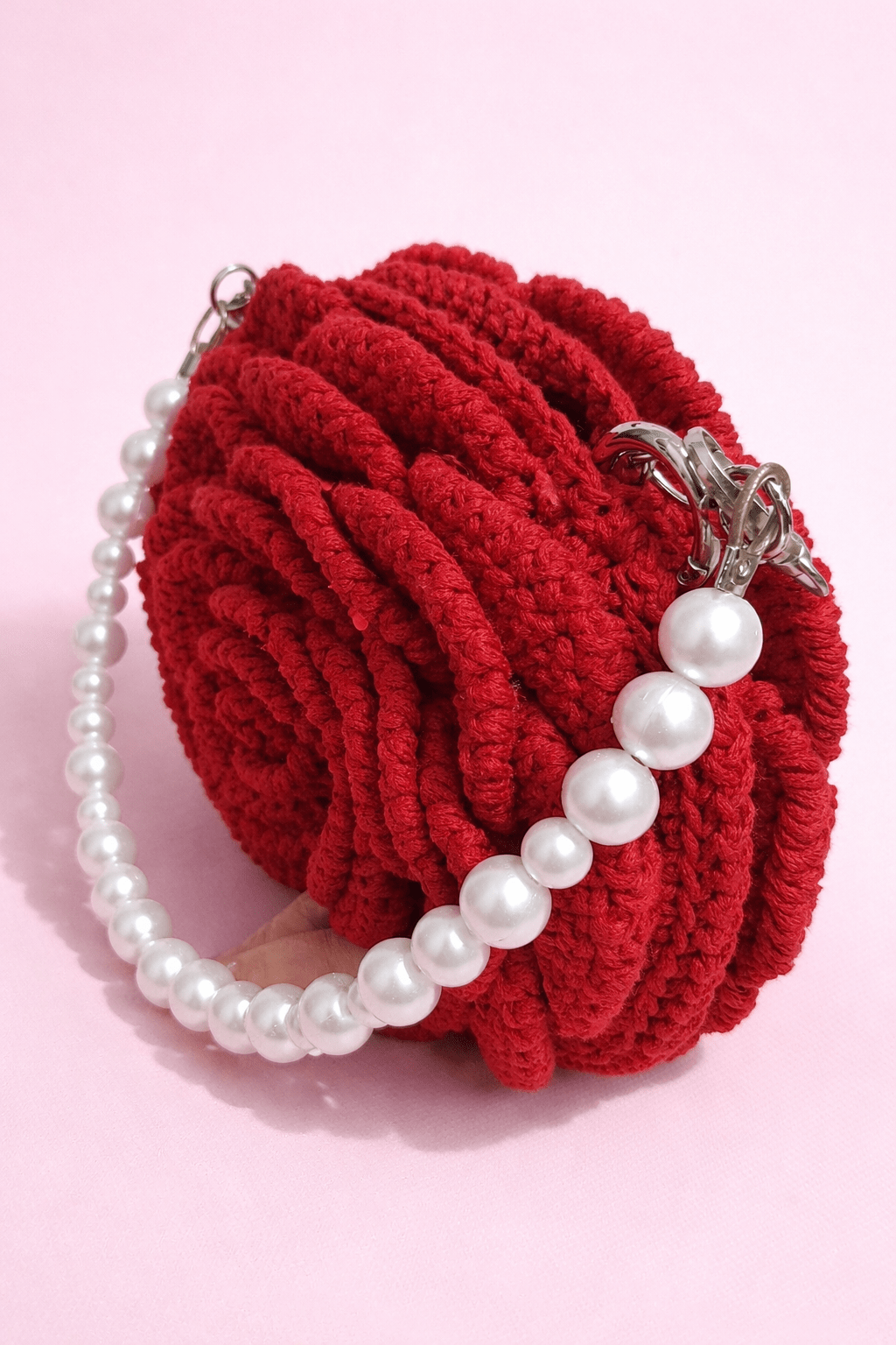 Handmade Crochet Double Side Rose Purse – Elegant Floral Crochet Handbag | Crochet By Pihu - Crochet By Pihu