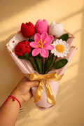 Handmade Crochet Flower Bouquet – Mixed Crochet Floral Gift Bouquet | Crochet By Pihu 🌸💐 - Crochet By Pihu