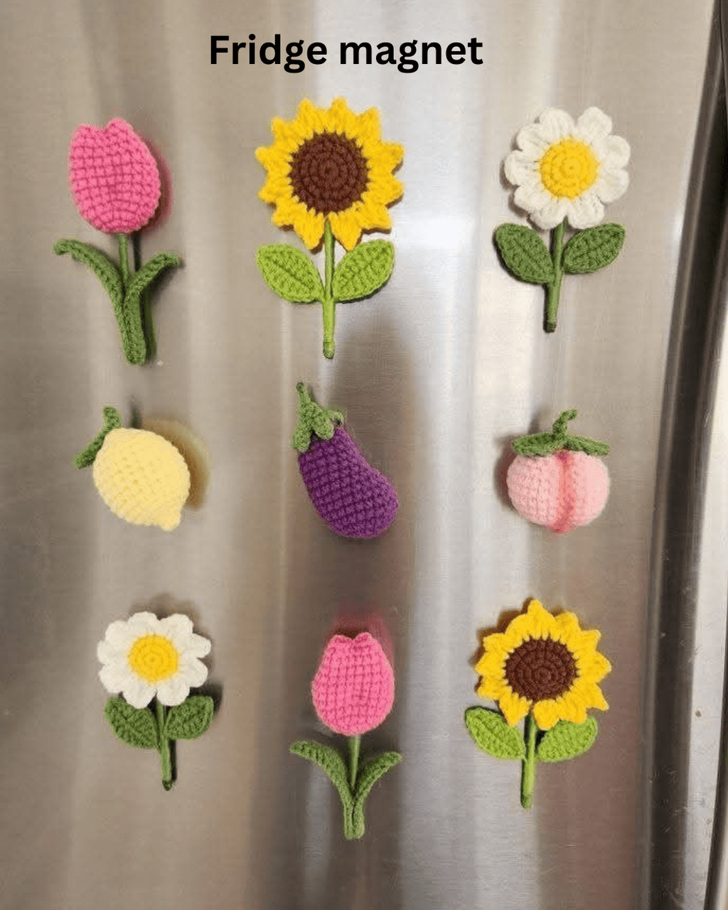 Handmade Crochet Fridge Magnets – Fruit Amigurumi Magnets | Crochet By Pihu - Crochet By Pihu