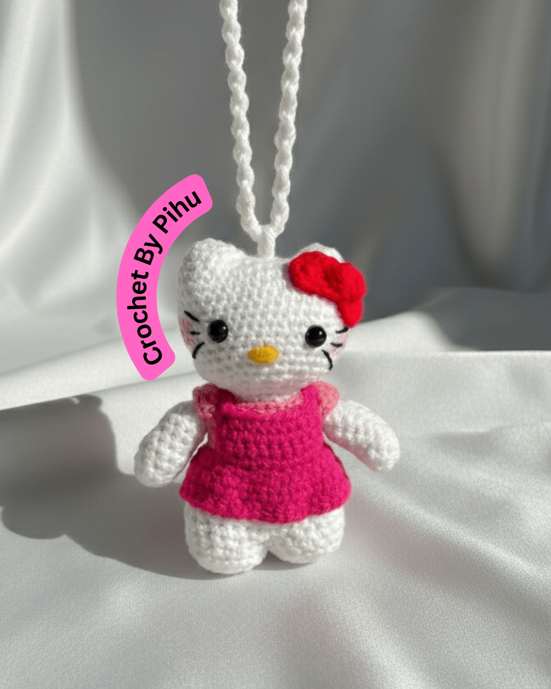 Handmade Crochet Hello Kitty Doll – Cute Amigurumi Character | Crochet By Pihu - Crochet By Pihu