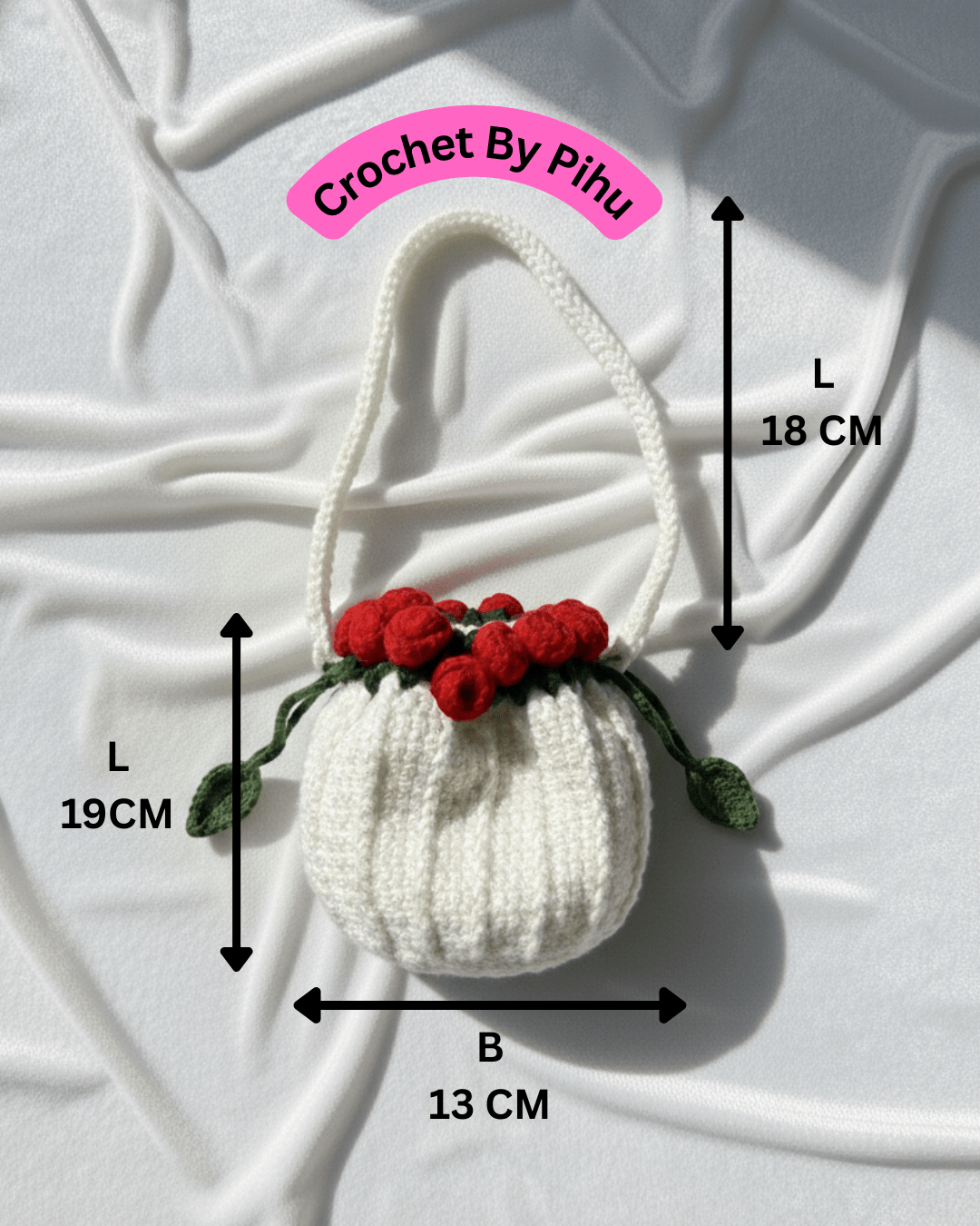 Handmade Crochet Mini Floral Handbag – Cute Crochet Purse | Crochet By Pihu 🧶🌸 - Crochet By Pihu