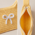 Handmade Crochet Mini Handbag with Bow – Cute Crochet Purse | Crochet By Pihu 🧶🎀 - Crochet By Pihu