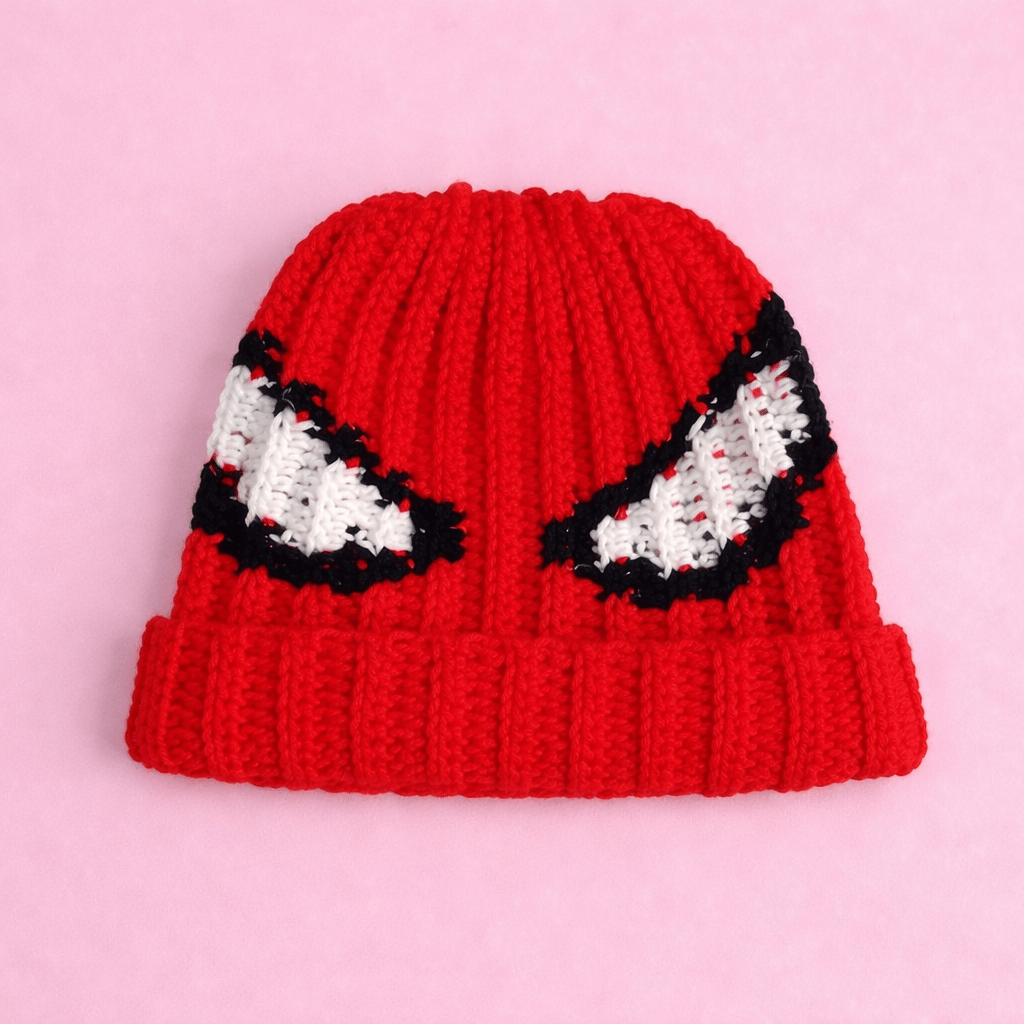 Handmade Crochet Spider Hero Beanie – Superhero Inspired Winter Hat | Crochet By Pihu - Crochet By Pihu