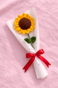 Handmade Crochet Sunflower Bouquet (Classic Wrap) | Crochet By Pihu - Crochet By Pihu