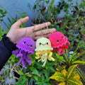 (Pack of 1)Handmade Crochet Jellyfish Keychain – Cute Amigurumi Jellyfish Keyring | Crochet By Pihu - Crochet By Pihu