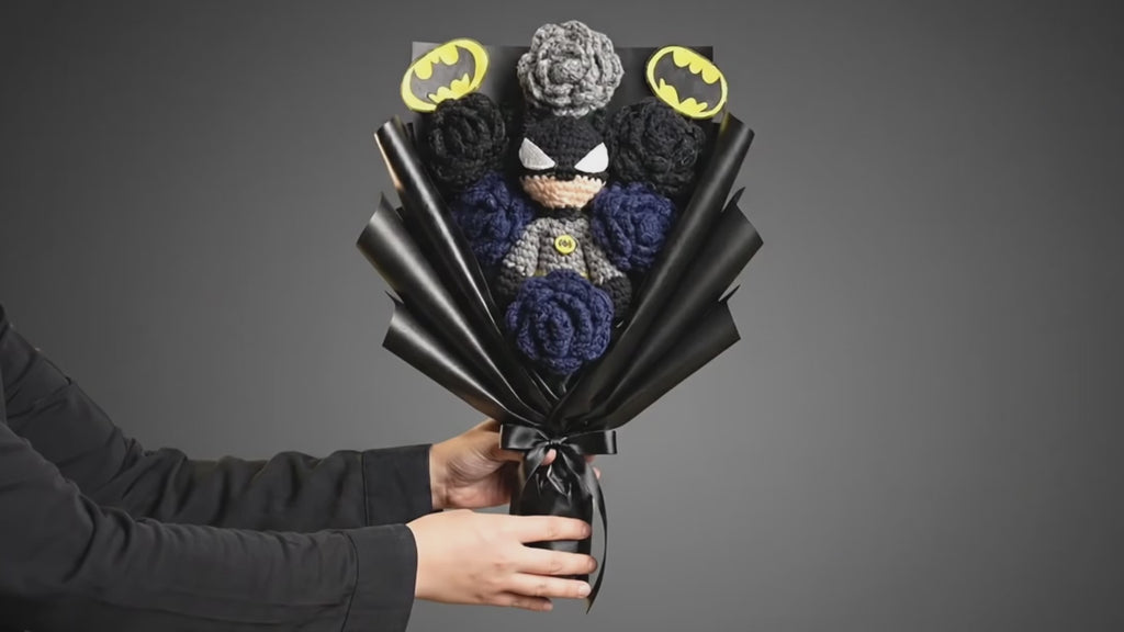 Handmade Crochet Batman Bouquet (Premium Edition) | Crochet By Pihu