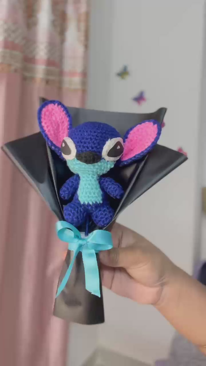 Handmade Crochet Stitch Bouquet – Amigurumi Character Gift | Crochet By Pihu