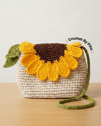 Sunflower Bloom Crochet Sling Bag - Crochet By Pihu